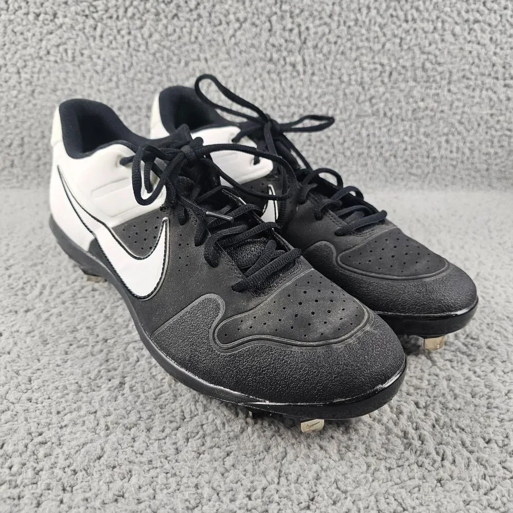 Nike Shoes Mens 13 Black White Huarache Varsity Low Baseball Cleats AO7960-003